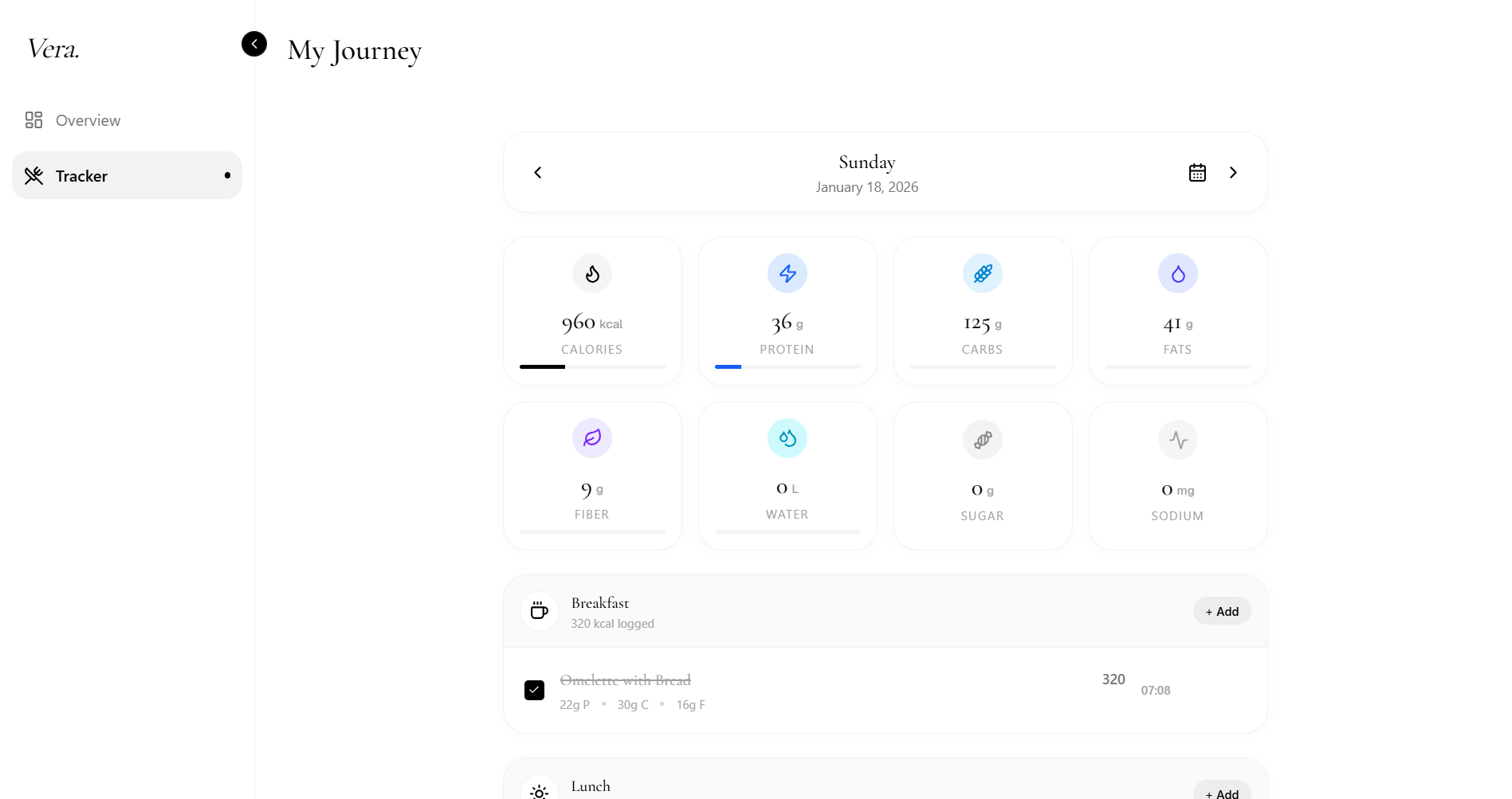 Vera AI Macro Tracker screenshot 3